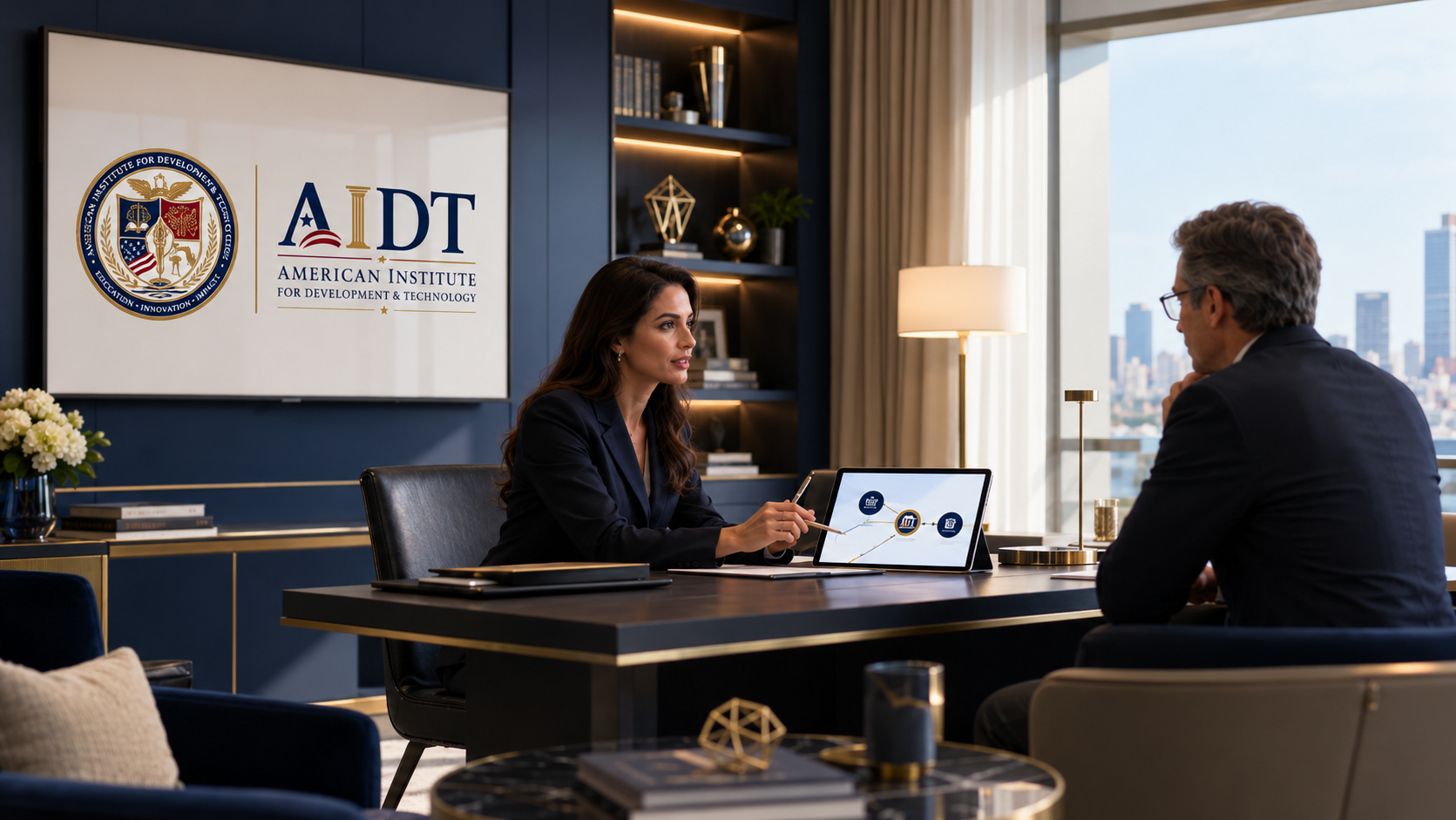 AIDT team member providing guidance during a consultation